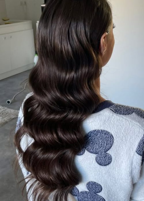 Coiffure de mariage wavy