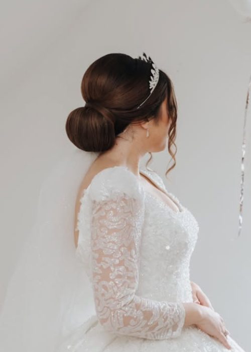 Chignon bas mariée